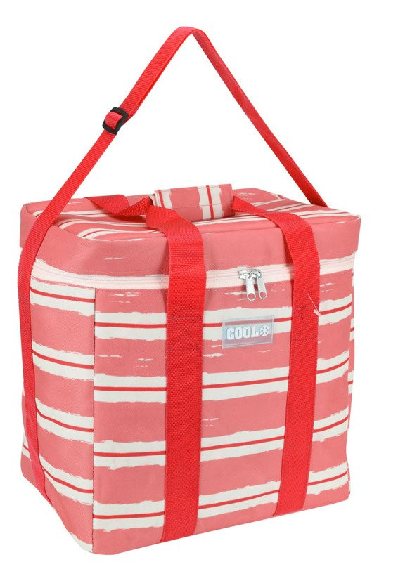 Torba termiczna ProGarden FB13001401 20L 34x22x34cm czerwona lodówka chłodzona przez wkłady