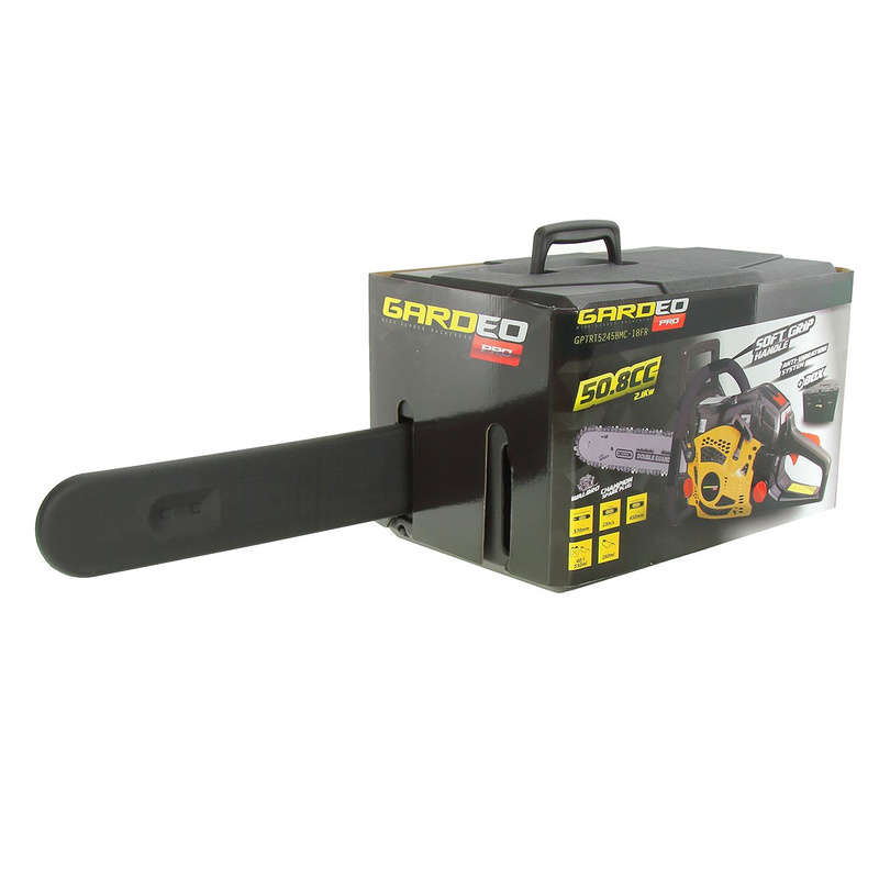 Piła spalinowa GardeoPro GPTRT5245BMC-18FR 2,1kW 50cm3 łańcuchowa pilarka z systemem antywibracyjnym i automatycznym smarowaniem 5 lat gwarancji