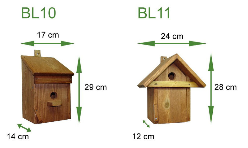 Budka lęgowa Drew-Handel BL10P/D Palisander karmnik dla ptaków wykonany z drewna iglastego odpornego na warunki atmosferyczne