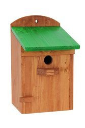 Budka lęgowa Drew-Handel BL10Z/D Zielony karmnik dla ptaków wykonany z drewna iglastego odpornego na warunki atmosferyczne