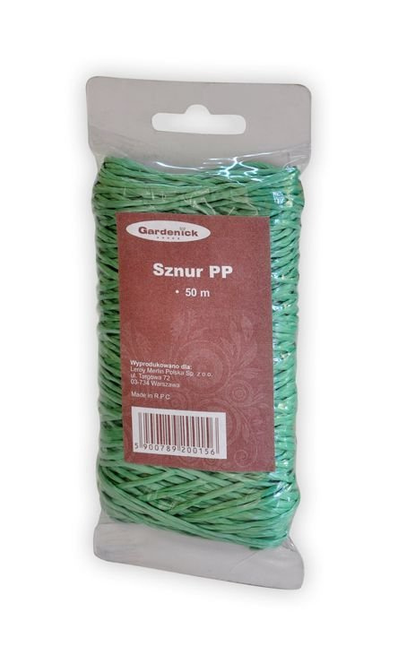 Sznur GardeTech 20015 PP 50m sznur ogrodowy zielony o szerokim zastosowaniu