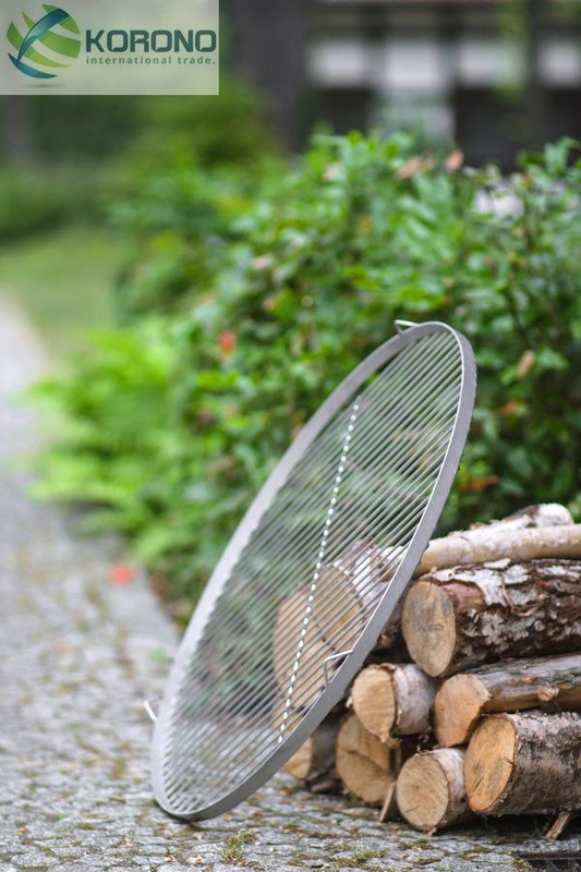 Grill na trójnogu Korono 180/105 180cm/50cm z rusztem ze stali nierdzewnej