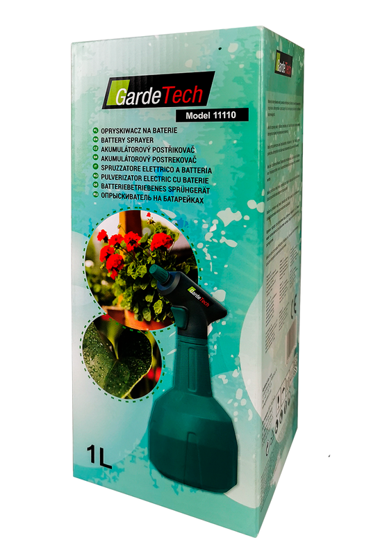 Opryskiwacz ciśnieniowy GardeTech 11110 1L ręczny opryskiwacz bateryjny idealny do użytku domowego ogrodu lub sadu