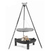 Grill na trójnogu Korono KOR103 plus KOR317 70/80cm z rusztem ze stali czarnej oraz palenisko ogrodowe