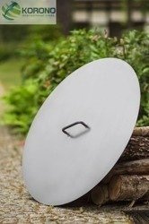 Pokrywa do paleniska Korono KOR653 101cm zapobiega rozdmuchiwaniu ognia i jego wygaszenie