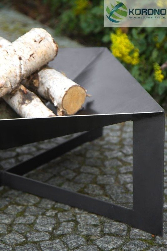 Palenisko ogrodowe Korono KOR330 70x70cm ze stali czarnej idealne palenisko do ogrodu pozwoli na bezpieczne użytkowanie ogniska