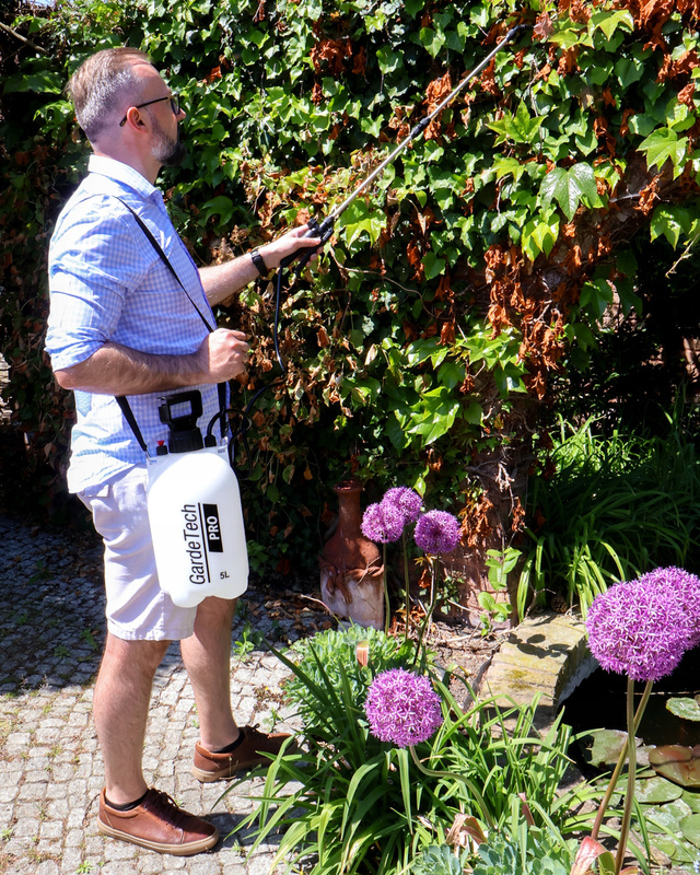 Opryskiwacz ciśnieniowy GardeTech 11205PRO 5L ręczny opryskiwacz z lancą 91 cm