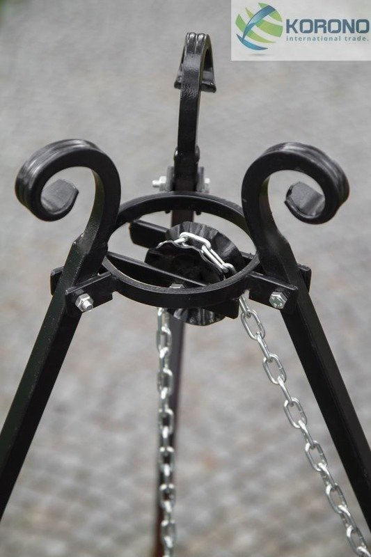 Grill na trójnogu Korono 180/105 180cm/50cm z rusztem ze stali nierdzewnej