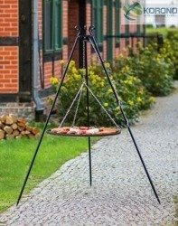 Grill na trójnogu Korono 180/106 180cm/60cm z rusztem ze stali nierdzewnej