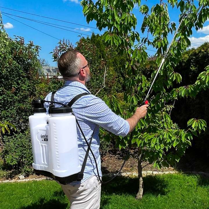 Opryskiwacz plecakowy GardeTech 11204PRO 20L kompresyjny opryskiwacz z lancą teleskopową
