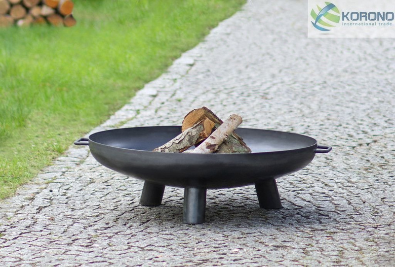 Palenisko ogrodowe Korono KOR301 60cm ze stali czarnej idealne palenisko do ogrodu pozwoli na bezpieczne użytkowanie ogniska