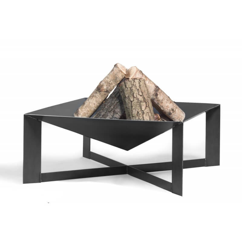 Palenisko ogrodowe Korono KOR330 70x70cm ze stali czarnej idealne palenisko do ogrodu pozwoli na bezpieczne użytkowanie ogniska