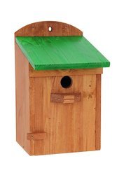 Budka lęgowa Drew-Handel BL10Z/D Zielony karmnik dla ptaków wykonany z drewna iglastego odpornego na warunki atmosferyczne
