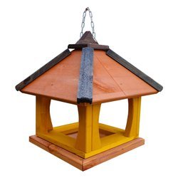 Karmnik dla ptaków Drew-Handel K35 30cm TIK czterospadowy karmnik wykonany z drewna iglastego odpornego na warunki atmosferyczne