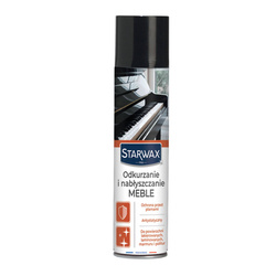 Spray do pielęgnacji mebli STARWAX 0017 400ML nabłyszcza konserwuje usuwa zabrudzenia i ślady z palców
