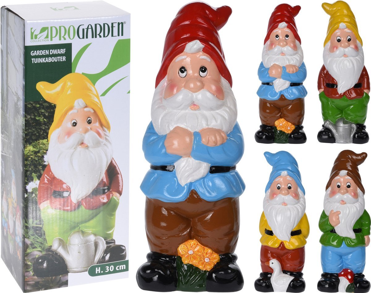 Krasnal Ogrodowy Progarden 0998100104 30cm Ceramiczny Wzór 4