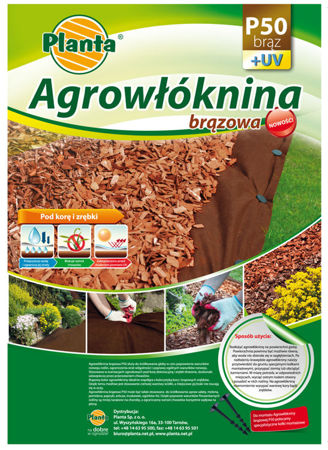 Agrowłóknina Planta P50BR32X10 3.2x10m brązowa ściółkująca do poprawienia warunków wzrostu roślin uprawnych