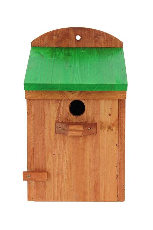 Budka lęgowa Drew-Handel BL10Z/D Zielony karmnik dla ptaków wykonany z drewna iglastego odpornego na warunki atmosferyczne