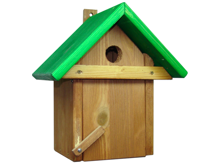 Budka lęgowa Drew-Handel BL11Z/D Zielony karmnik dla ptaków wykonany z drewna iglastego odpornego na warunki atmosferyczne