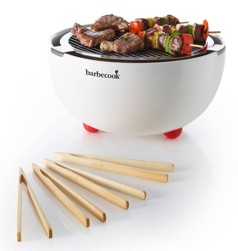 Grill stołowy Barbecook Joya White nowoczesny design wyjątkowo praktyczny w użytkowaniu grill węglowy