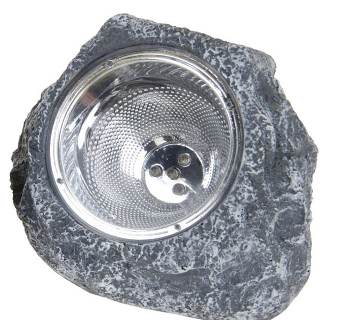 Lampa Solarna ProGarden kamień ciemny 14x12cm szary