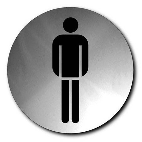 Szyld GPI 4402.080.45 Toaleta Męska idealne oznaczenie biurowego lub domowego WC
