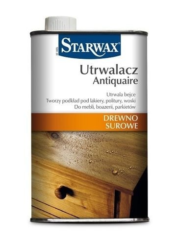 Utrwalacz wodny do bejc STARWAX 43086 500ML idealny do mebli boazerii parkietów i wnętrz zapobiega ingerencji wilgoci we włókna drewna